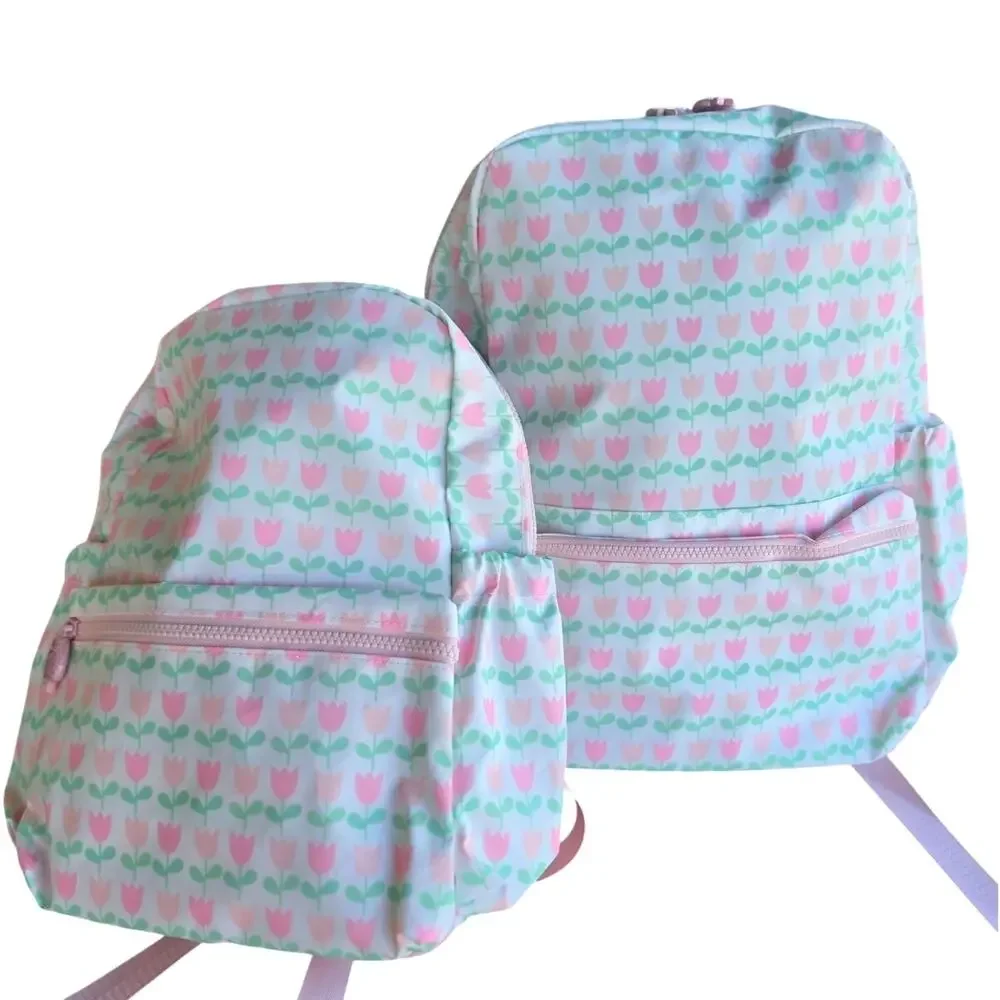 NEW Apple of my Isla Tulip backpack with drink sleeves/ wipeable/ 2 sizes